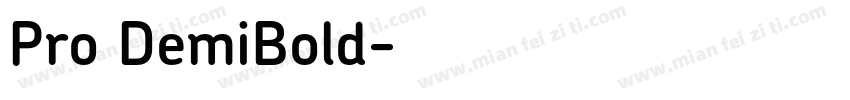 Pro DemiBold字体转换